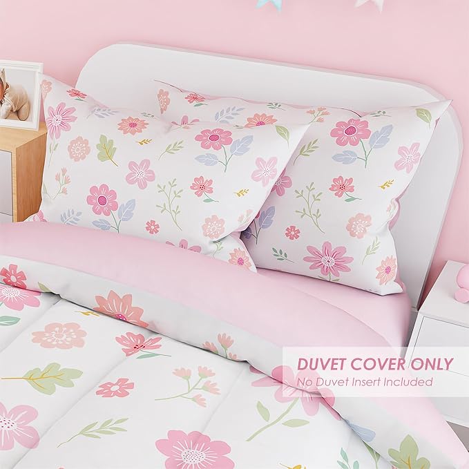 SANDJEST Floral Duvet Cover Sets Full Size - Image 5