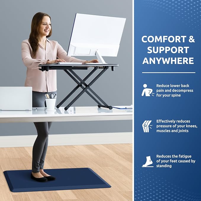 KitchenClouds Kitchen Mat Cushioned Anti Fatigue Rug 17.3"x28" Waterproof Non - Image 4