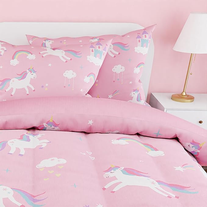 SANDJEST Unicorn Comforter Set Full Size 98x86in - Image 4
