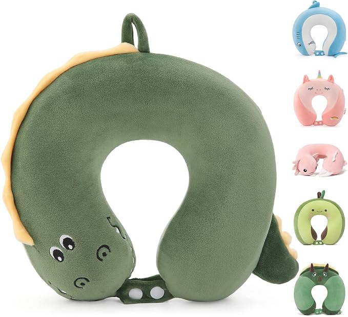 Niuniu Daddy Crocodile Kids Neck Pillow by NiuniuDaddy