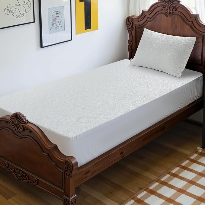 Waterproof Mattress Protector 1 Pillowcase 20''x28'', Twin Mattress Pad - Image 4