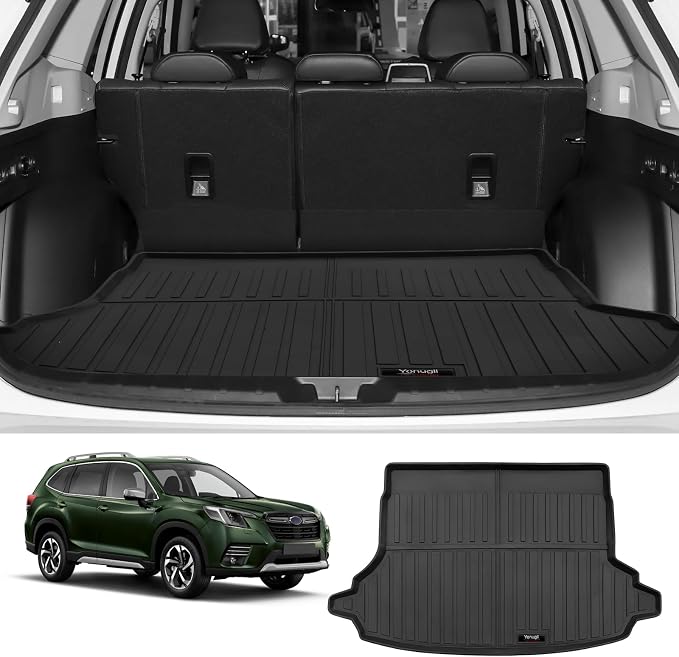Custom for 2019-2024 Subaru Forester Cargo Mats Trunk Liner All Weather TPE - Image 2