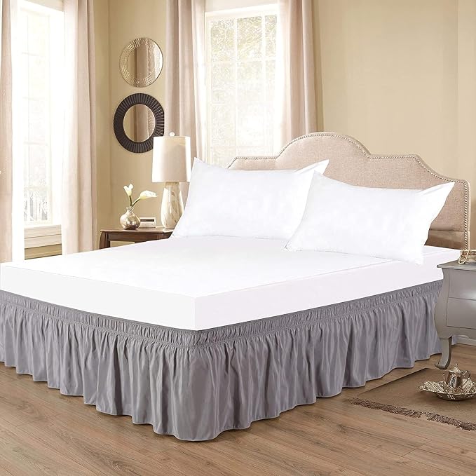 Silver Wrap Around Bed Skirts - Image 4