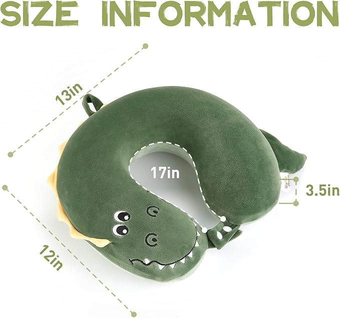 Niuniu Daddy Crocodile Kids Neck Pillow - Image 3
