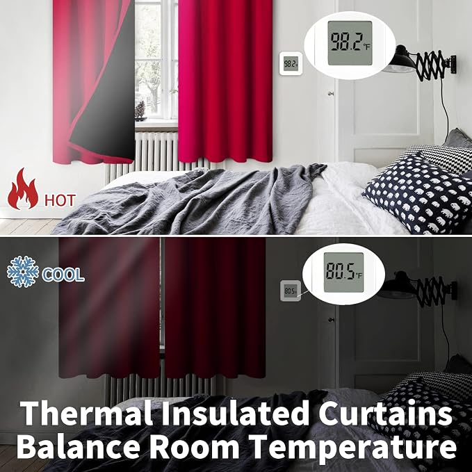 BGment Christmas Thermal Insulated 100% Blackout Curtains - Image 4