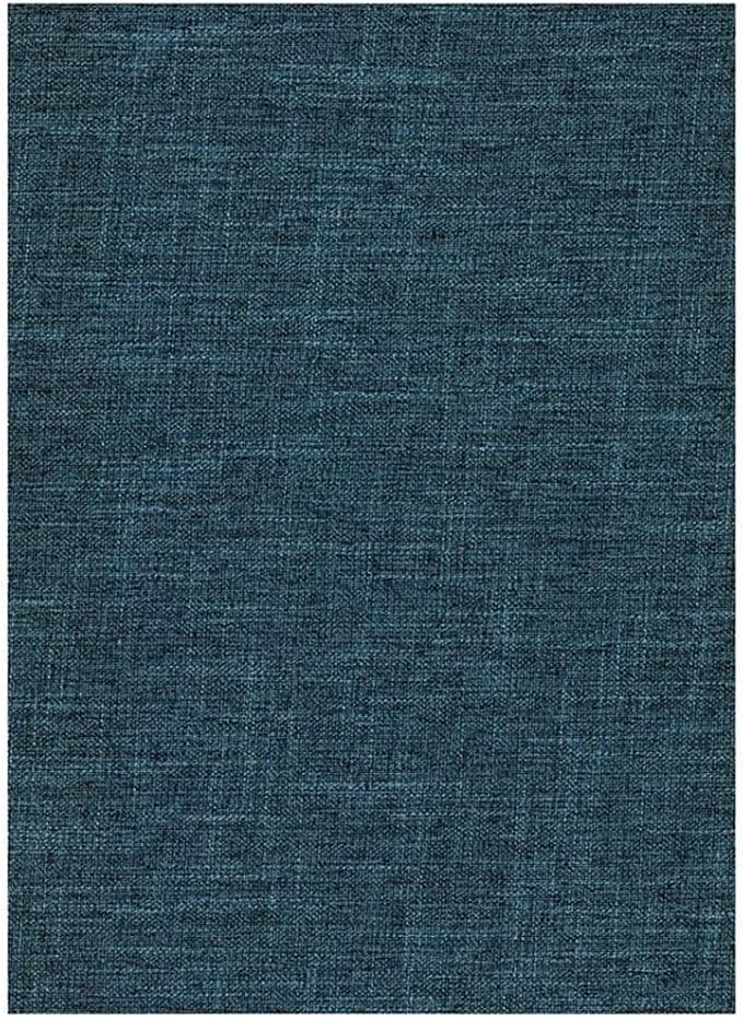 BOWERY HILL Modern Full-Size Linen Fabric Futon in Aqua Blue-Frame Not Included - Image 3