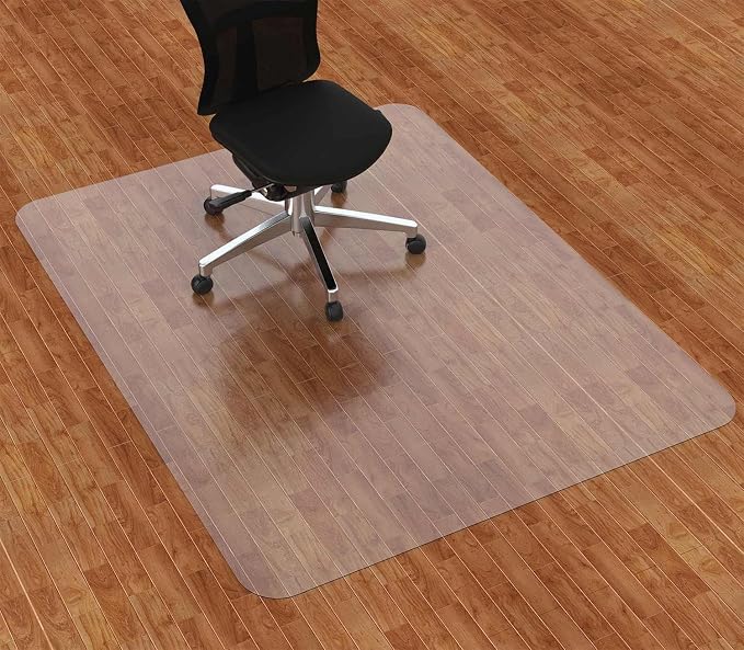 Amyracel Chair Mat for Hardwood Floor, 45” x 53” Clear Desk Chair Mat for by Amyracel