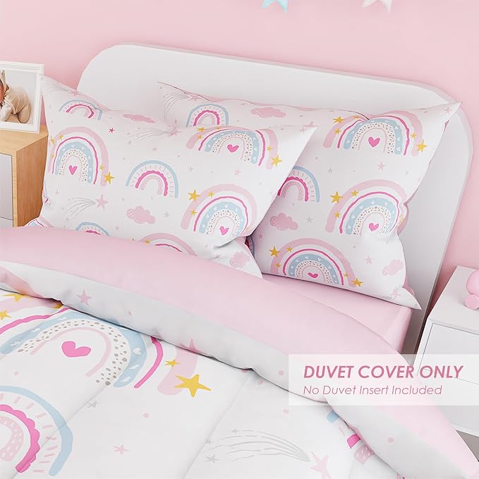 SANDJEST Rainbow Duvet Cover Sets Full Size - Image 5