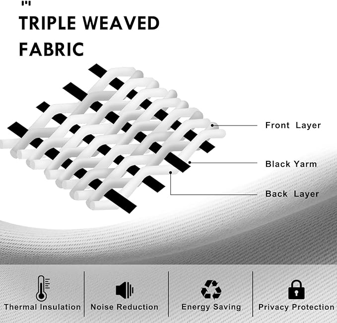DWCN Short Brown Blackout Curtains - Image 6