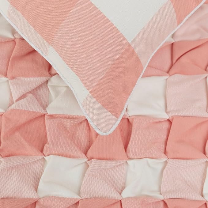 The HomeCentric King/Queen/Twin Peach Pink Decorative King 90"x18" Bed Runner - Image 3