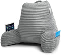 Nestl Reading Pillow with Shredded Memory Foam, Luxe Cut Plush Back Pillow by Nestl