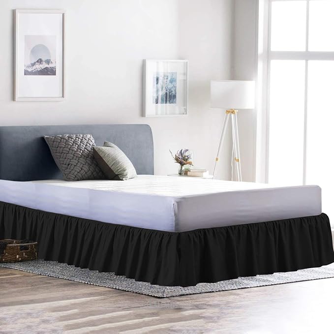 Ruffled Bed Skirt 18 Inch Drop Dust Ruffle - Image 2