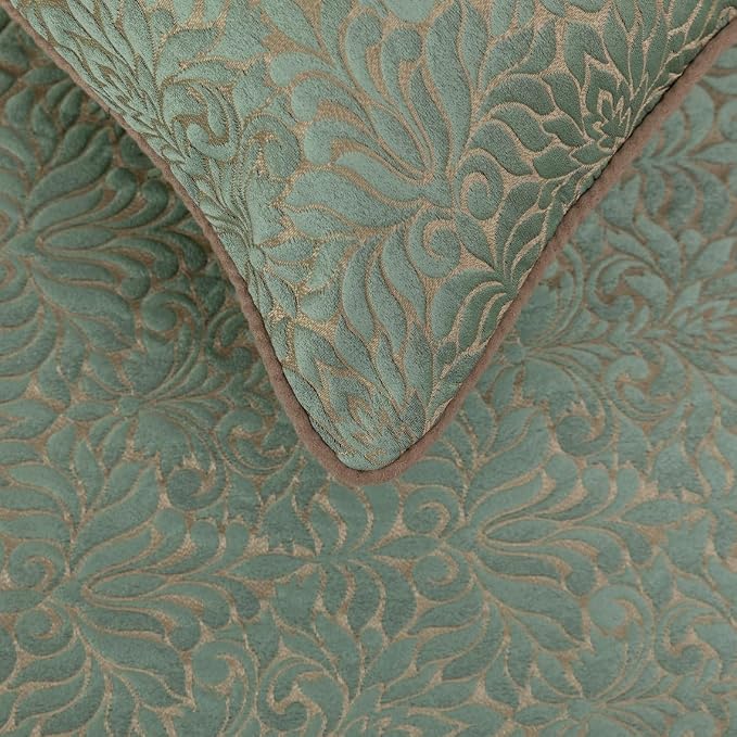 The HomeCentric King/Queen/Twin Blue & Beige Decorative King 90"x18" Bed Runner - Image 3