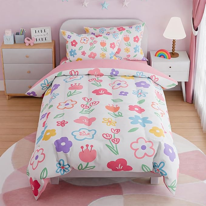 SANDJEST Floral Full Bedding Sets by SANDJEST
