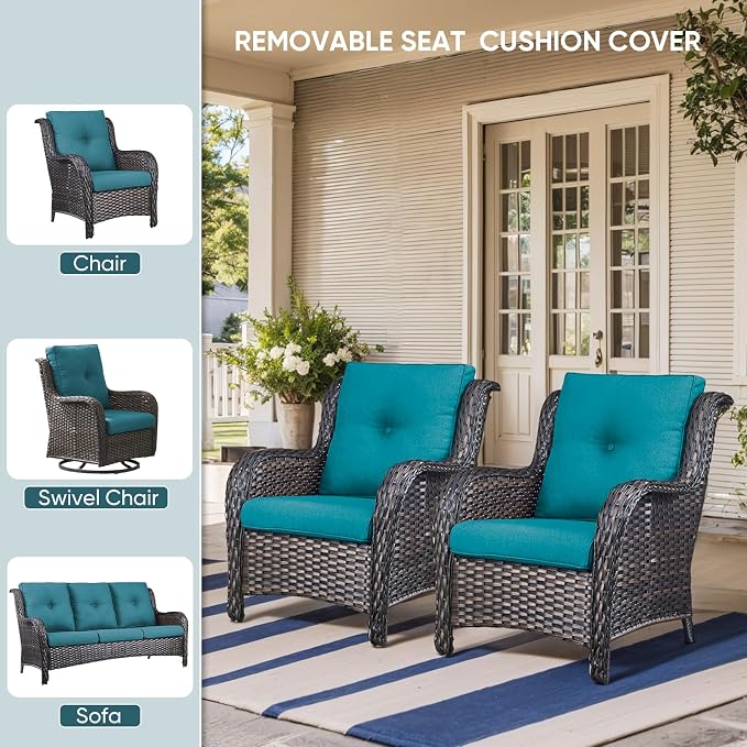 10-Piece Outdoor Patio Cushion Set - Image 5