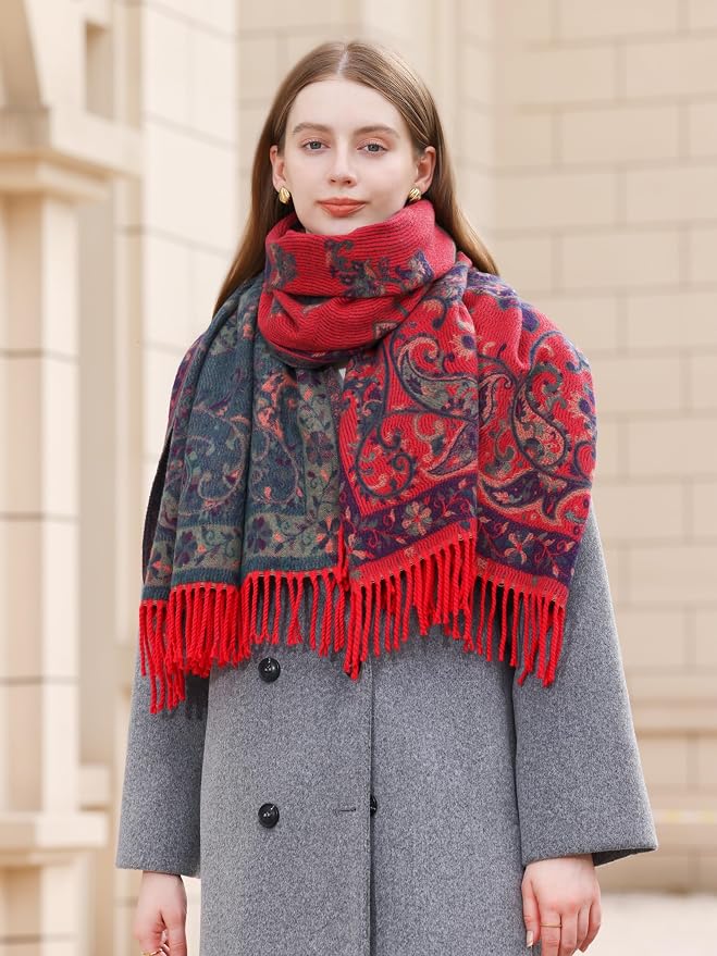 Wander Agio Warm Fashion Scarf Long Shawl Large Blanket Winter Wraps Scarves - Image 8