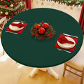 Round Spandex Tablecloth, Elastic Fitted Waterproof Tablecloths by Moosfor