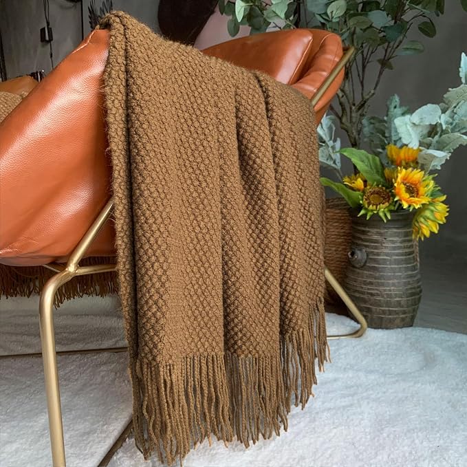 LOMAO Knitted Throw Blanket - Image 5