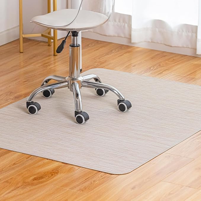 Office Chair Mat for Hardwood Floor Under Desk Computer Rolling Chair Mat for by BAROYAL