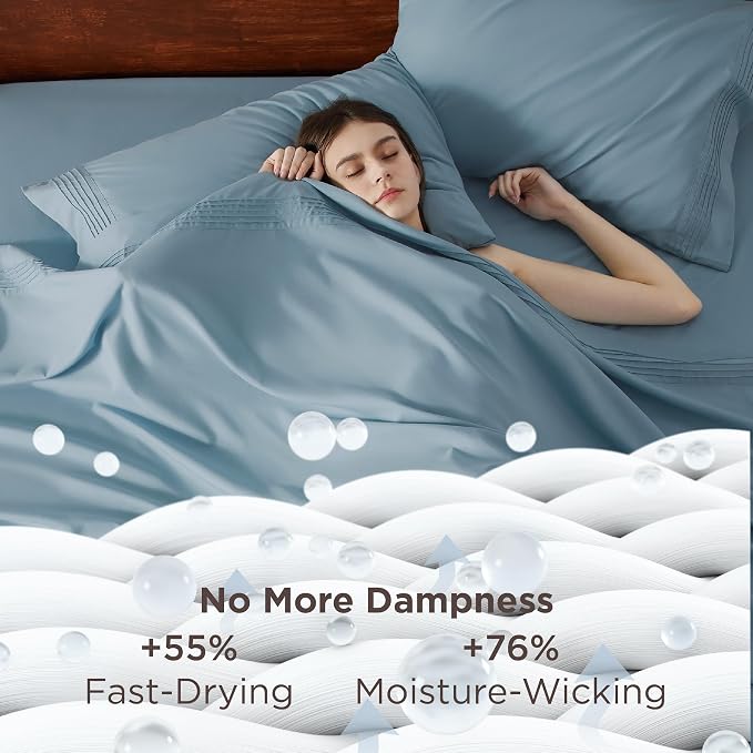 Bedsure Deep Pocket Queen Sheets Set - Image 3