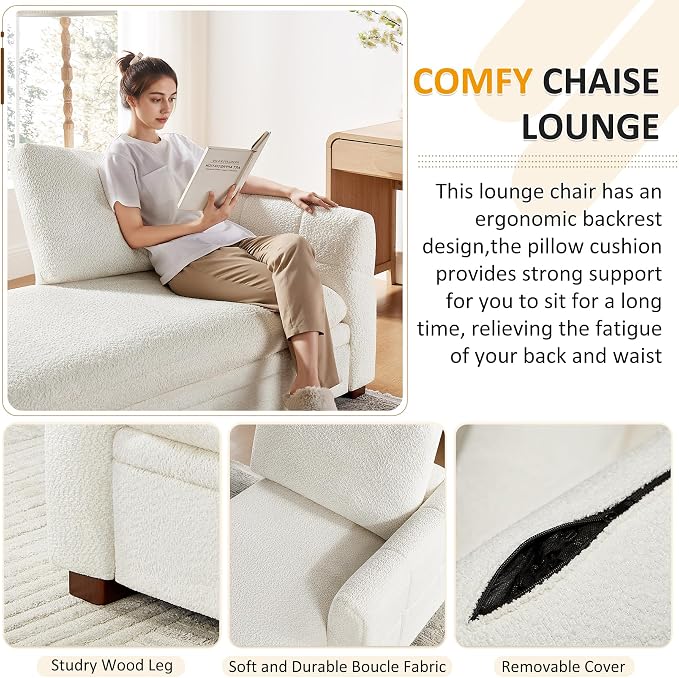 VANOMi Oversized 70.47'' Chaise Lounge Chair Indoor - Image 4