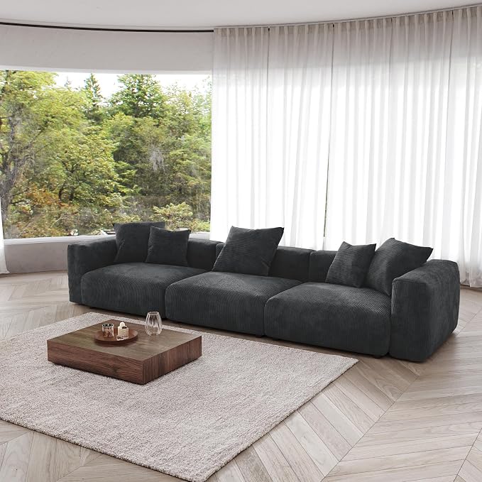 JACH 142"" Luxurious Sectional Couch Sofa - Image 5