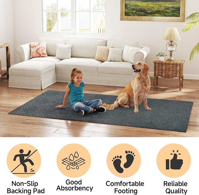 jxgzyy Commercial Hallway Runner Rugs 2'11" x 9'10", Non-Slip Indoor Outdoor - Image 7
