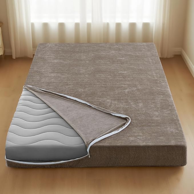 H.VERSAILTEX Queen Size Armless Futon Mattress Covers by HVERSAILTEX