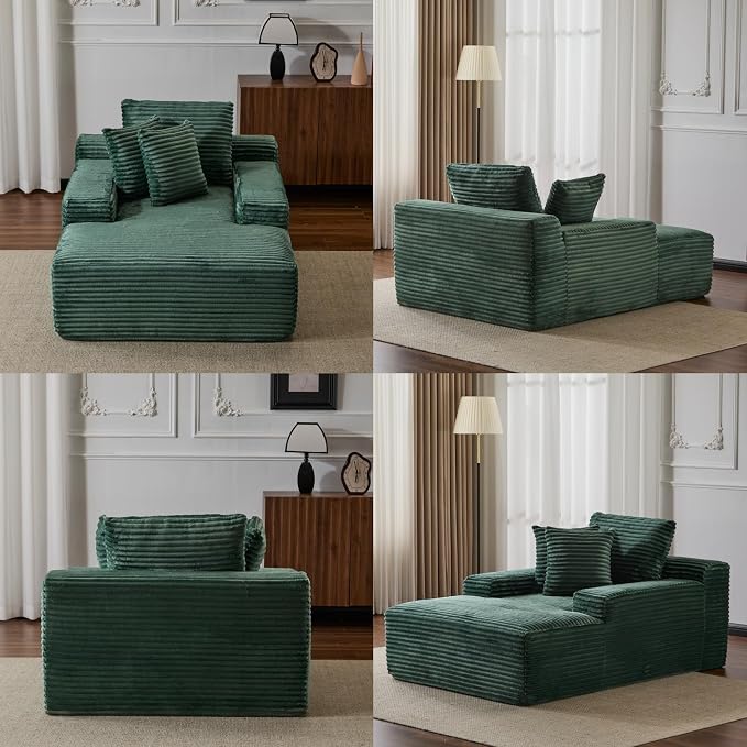 Chaise Lounge Chair Indoor, Oversized Comfy Fluffy Cloud Couch - Image 4