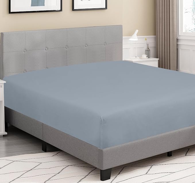 ROYALE LINENS 300 Thread Count 100% Long Staple Combed Cotton Fitted Sheet Twin - Image 4