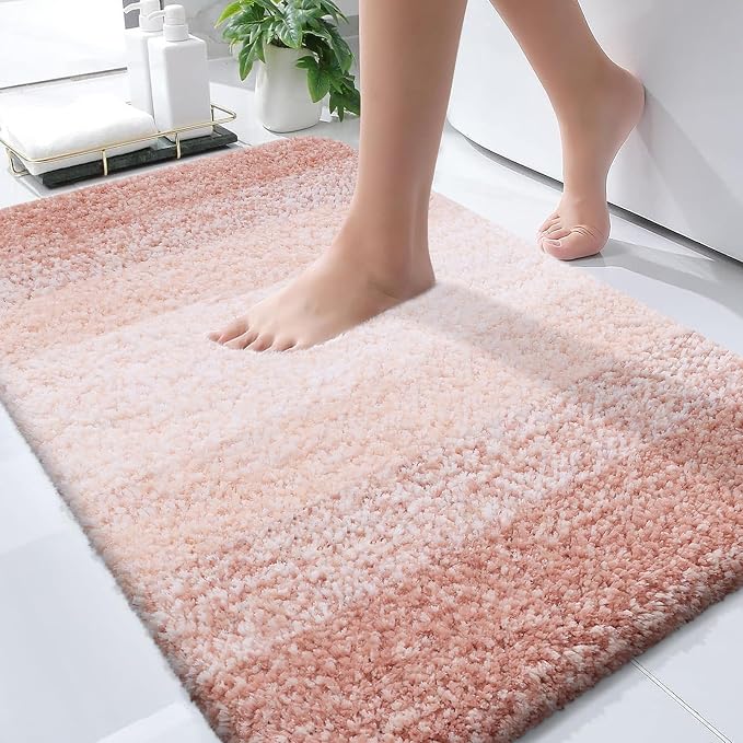 OLANLY Bathroom Rugs Mat 30x20, Extra Soft Absorbent Microfiber Bath Rugs by OLANLY