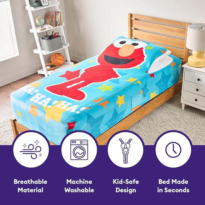 ZippySack Twin Bed Zip-Up Bedding – Super Soft Fleece Fitted Blanket - Image 4