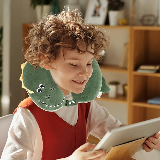 Niuniu Daddy Crocodile Kids Neck Pillow - Image 2