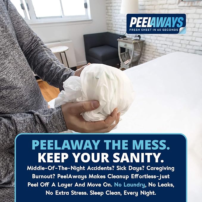 Peelaways Waterproof Disposable Bed Sheets – As Seen On Shark Tank | 7-Layer - Image 6