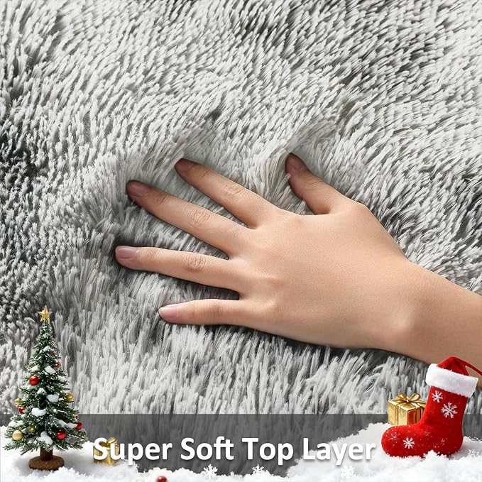 Ophanie Grey and White Area Rugs - Image 2