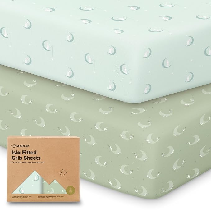 KeaBabies 2-Pack Baby Crib Sheets by KeaBabies