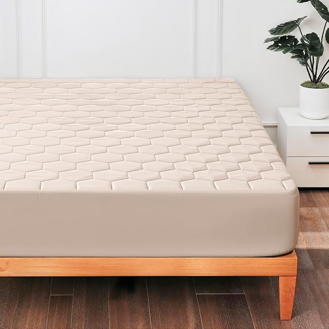 Hearth & Harbor King Size Quilted Fitted Mattress Pad Cover, 100% Waterproof by HearthHarbor