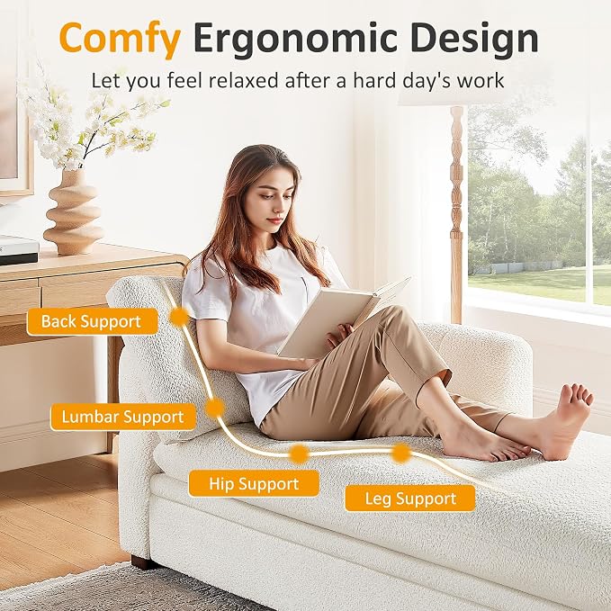 VANOMi Oversized 70.47'' Chaise Lounge Chair Indoor - Image 5