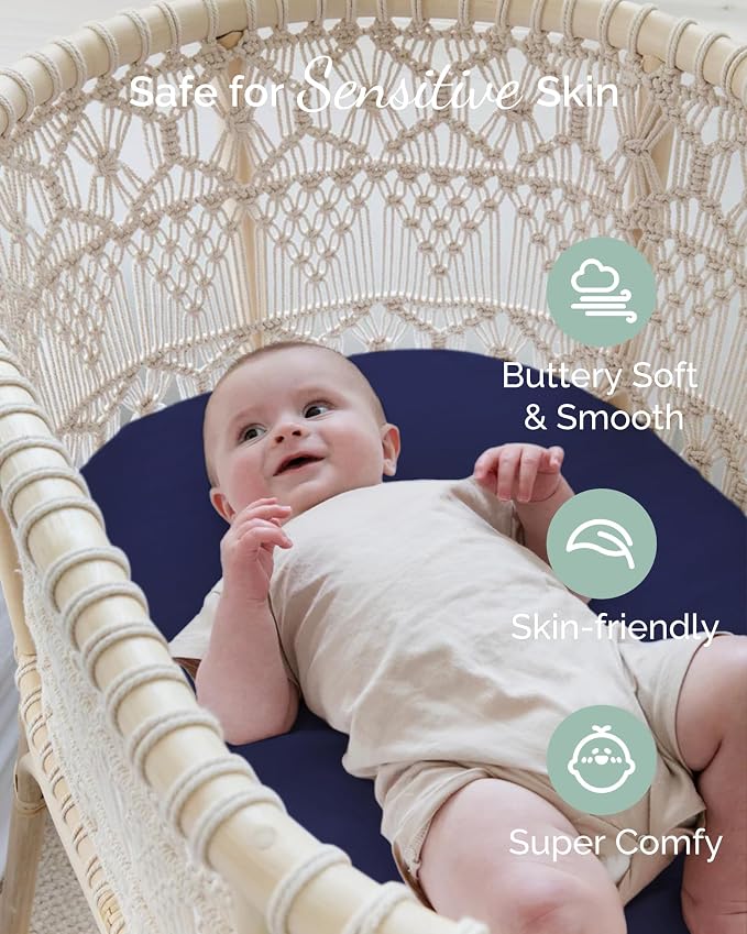 Bassinet Fitted Sheets Compatible - Image 5