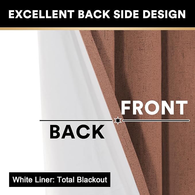 PrinceDeco 100% Blackout Curtains - Image 5