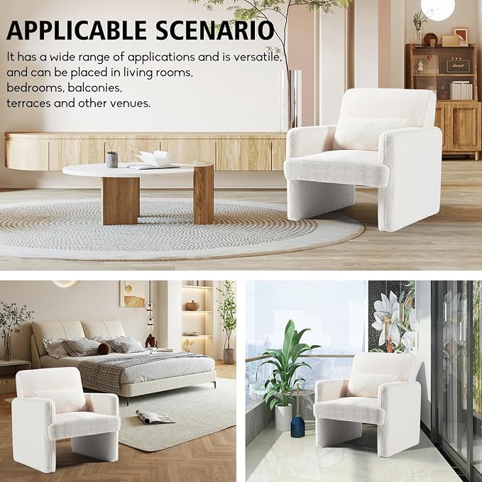 Gaussen Sherpa Oversized Accent Chair - Image 4