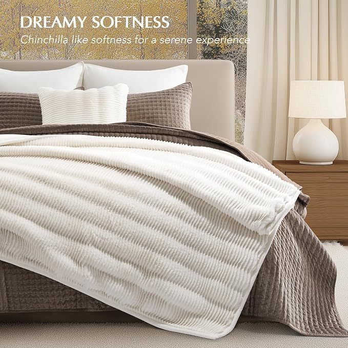 EVERGRACEHOME Ultra Soft Faux Fur Throw Blanket - Image 7