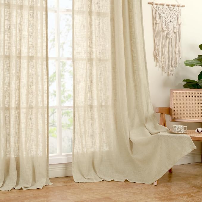 LAMIT Extra Wide Linen Curtains - Image 9