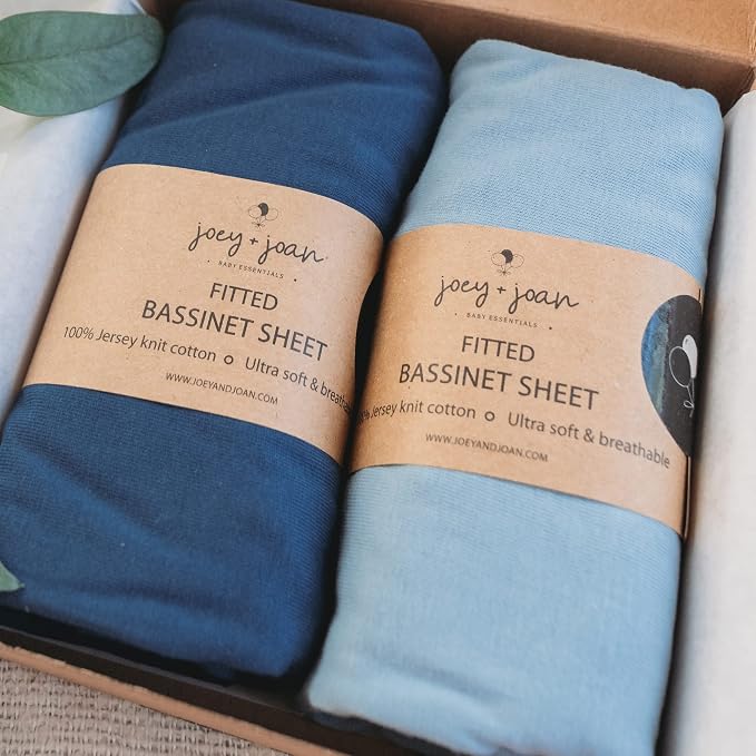 Bassinet Fitted Sheets Compatible by JoeyJoan