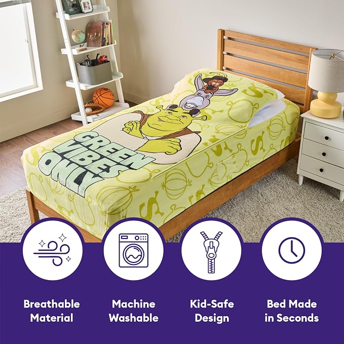 ZippySack Twin Bed Zip-Up Bedding – Super Soft Fleece Fitted Blanket - Image 3