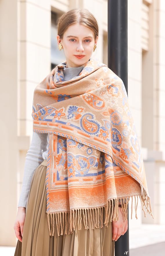 Wander Agio Warm Fashion Scarf Long Shawl Large Blanket Winter Wraps Scarves - Image 3