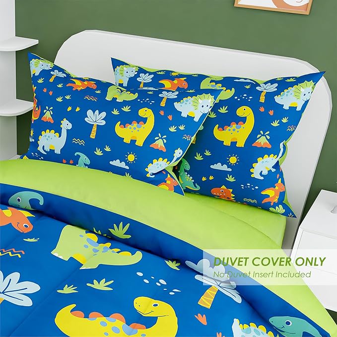 SANDJEST Dinosaur Design Duvet Cover Sets Full Size - Image 5