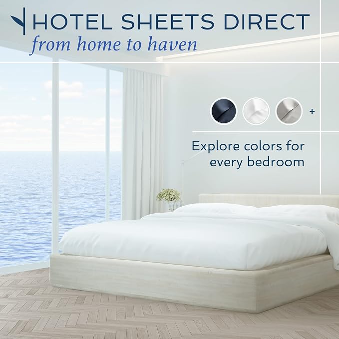 Hotel Sheets Direct 4 Piece Bed Sheet Set California King Size, 100% Viscose - Image 9