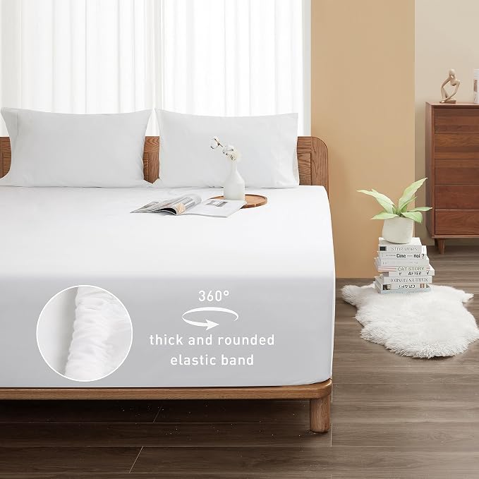 Sunflower Full Fitted Sheet, 1-Piece Extra Deep Pocket Fitted Bottom Sheet 22" - Image 2