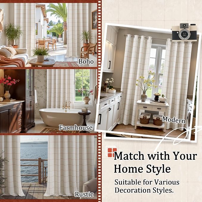Linen Blackout Curtains for Living Room - Image 8
